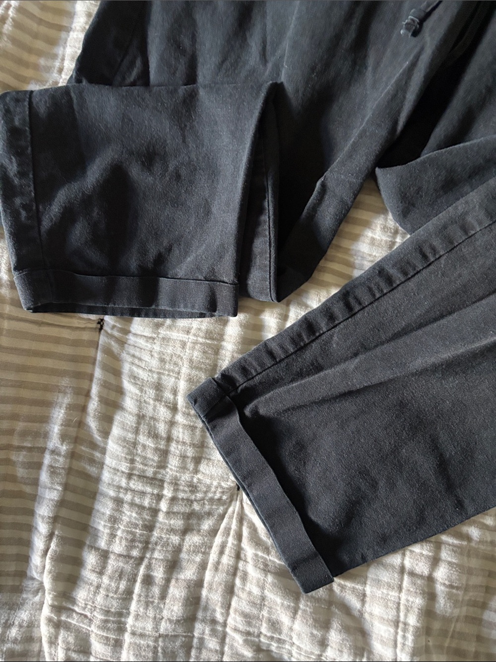 J. Crew Black Drawstring linen pants - Picture 2 of 3